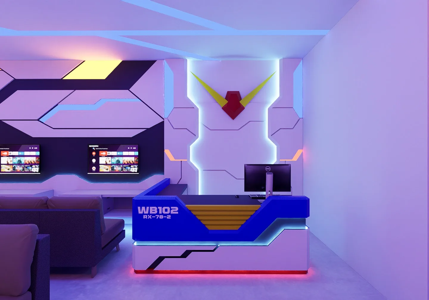Gaming Rent Room – Gundam Theme